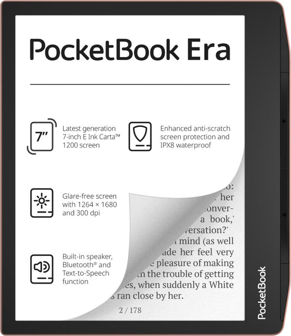 PocketBook Era Stardust e-bog-læser Berøringsskærm 16 GB Sort, Kobberfarve