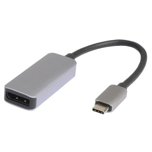 Prokord UTC-DP-AL videokabel adapter USB Type-C DisplayPort Sort, Sølv