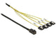 DeLOCK 83393 Serial Attached SCSI (SAS)-kabel 1 m Sort, Sølv
