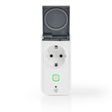 Nedis WIFIPO120FWT smart stik 3680 W Grå, Hvid