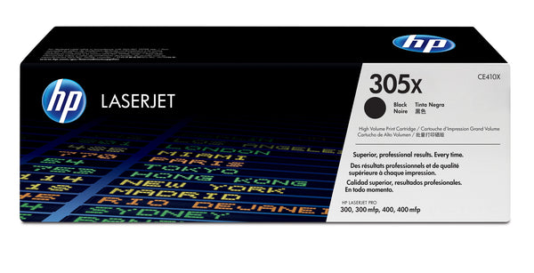 HP Original 305X LaserJet-tonerpatron med høj kapacitet, sort