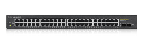 Zyxel GS1900-48HP Administreret L2 Gigabit Ethernet (10/100/1000) Strøm over Ethernet (PoE) Sort