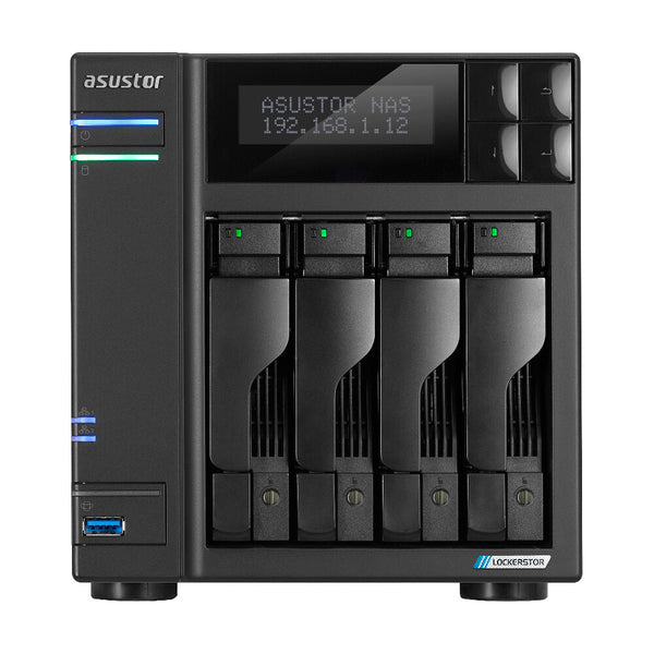 Asustor LOCKERSTOR 4 Gen2 (AS6704T) NAS Desktop Intel® Celeron® N N5105 4 GB DDR4 0 TB ADM Sort