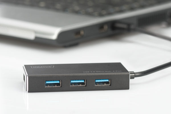 Digitus DA-70240-1 interface hub USB 3.2 Gen 1 (3.1 Gen 1) Type-A 5000 Mbit/s Sort