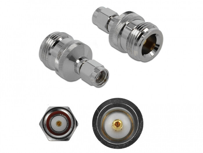 DeLOCK 89985 kabel kønsskifter RP-SMA Nikkel
