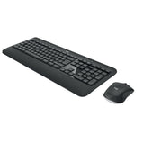 Logitech 920-008678 tastatur Mus inkluderet Universel RF trådløst AZERTY Belgisk Sort
