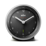 Braun BC07SB-DCF Quartz alarmur Sort, Sølv
