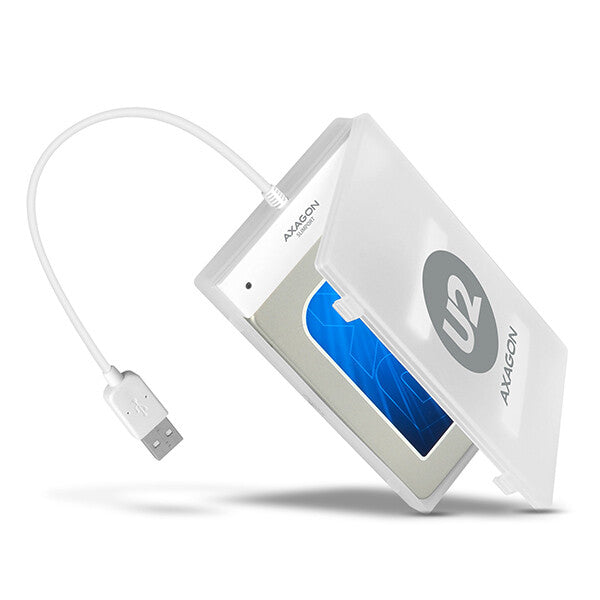Axagon ADSA-1S drevkabinet HDD/SSD kabinet Hvid 2.5"