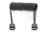 Digitus AK-300431-006-S USB-kabel USB 2.0 1 m USB C 0,48 Gbit/sek. 60 W Sort