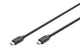 Digitus AK-300139-010-S USB-kabel USB 3.2 Gen 2 (3.1 Gen 2) 1 m USB C 10 Gbit/sek. Sort