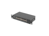 Lanberg RSGE-16 netværksswitch Ikke administreret Gigabit Ethernet (10/100/1000) 1U Sort