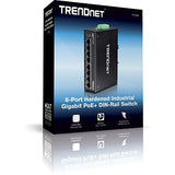 Trendnet TI-PG80 netværksswitch Ikke administreret L2 Gigabit Ethernet (10/100/1000) Strøm over Ethernet (PoE) Sort
