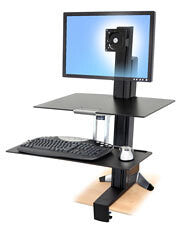 Ergotron WorkFit-S, Single HD with Worksurface+ Sort Multimedia stand
