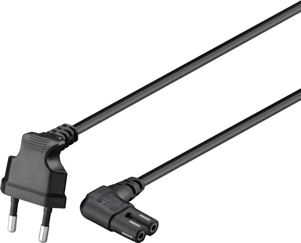 Goobay 97350 el-ledning Sort 2 m Strømstik type C C7 forbinder