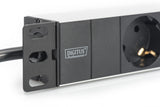 Digitus DN-95411 stikdåse 2 m 3 AC stikkontakt(er) Sort