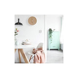 NeXtime 3149BE Væg- og bordur Kvartsur Cirkel Beige, Hvid