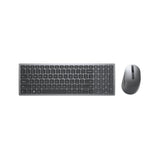 DELL KM7120W tastatur Mus inkluderet Kontor RF trådløs + Bluetooth QWERTZ Tysk Grå, Titanium