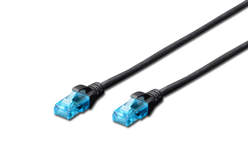 Digitus DK-1512-010/BL netværkskabel Sort 1 m Cat5e U/UTP (UTP)