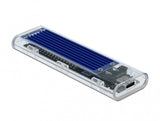 DeLOCK 42620 drevkabinet SSD kabinet Blå M.2