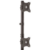 StarTech.com ARMDUALV skærmbeslag og -stativer 68,6 cm (27") Skrivebord Sort