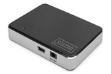 Digitus DA-70220 interface hub USB 2.0 Mini-B 480 Mbit/s Sort, Sølv