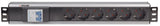 Intellinet 711432 strømforsyningsenhed (PDU) 6 AC stikkontakt(er) 1.5U Sort, Grå
