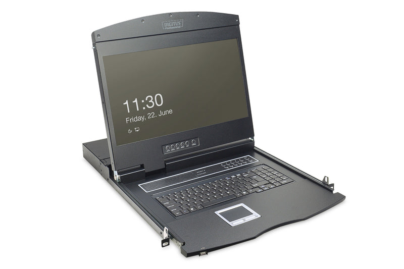 Digitus DS-72211 rack-konsol 48,3 cm (19") 1366 x 768 pixel Sort 1U