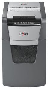 Rexel Optimum AutoFeed+ 130X papirmakulator Krydsmakulering 55 dB 22 cm Sort, Sølv