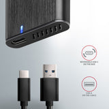 Axagon EEM2-SBC externes Gehäuse für M.2 SSDs USB-C 3.2 Gen 2 - schwarz SSD kabinet Sort