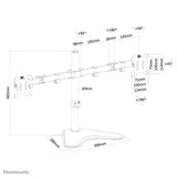 Neomounts FPMA-D550DDBLACK skærmbeslag og -stativer 81,3 cm (32") Skrivebord Sort