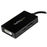 StarTech.com MDP2DPDVHD videokabel adapter 0,15 m Mini DisplayPort DisplayPort + DVI-D + HDMI Sort