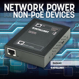 Intellinet 560443 netværks-splitter Strøm over Ethernet (PoE) Sort