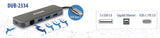 D-Link DUB-2334 dockingstation Ledningsført USB Type-C Grå