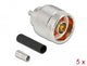 DeLOCK 90017 koaksial forbinder N-type 5 stk 50 ohm (Ω)