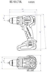 Metabo 602325840 elektrisk skruetrækker & slagbor Sort