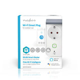Nedis WIFIPO120FWT smart stik 3680 W Grå, Hvid