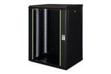 Digitus DN-19 16-U-SW stativ 16U Vægmonteret stativ Sort