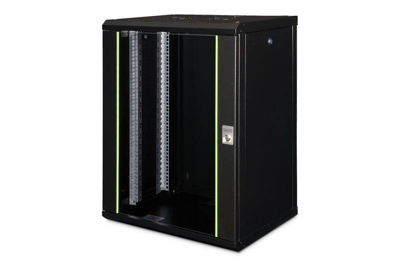 Digitus DN-19 16-U-SW stativ 16U Vægmonteret stativ Sort