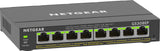 NETGEAR 8-Port Gigabit Ethernet PoE+ Plus Switch (GS308EP) Administreret L2/L3 Gigabit Ethernet (10/100/1000) Strøm over Ethernet (PoE) Sort