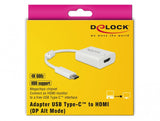 DeLOCK 63937 videokabel adapter 0,1 m USB Type-C HDMI Hvid