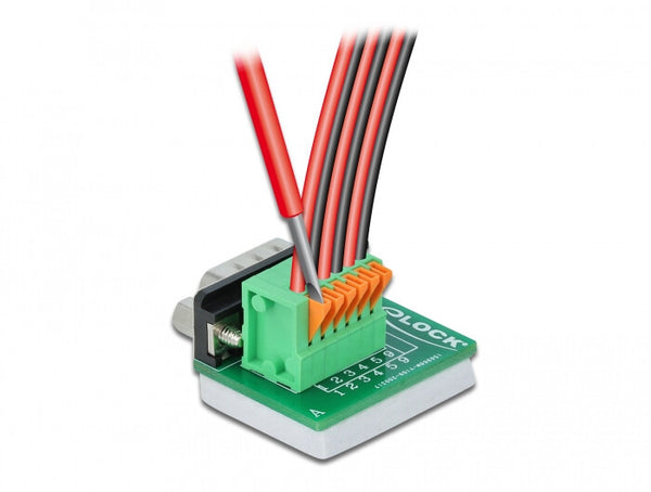 DeLOCK 66554 kabelsamler D-Sub 9 Grøn