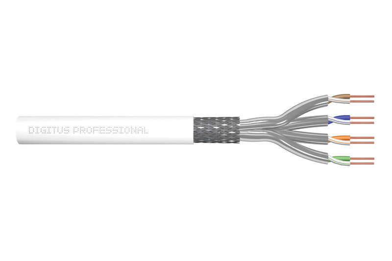 Digitus DK-1743-VH-305-MF-W netværkskabel Hvid 305 m Cat7 S/FTP (S-STP)