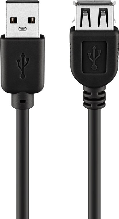 Goobay 93600 USB-kabel USB 2.0 3 m USB A 0,48 Gbit/sek. Sort