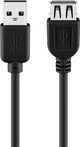 Goobay 93600 USB-kabel USB 2.0 3 m USB A 0,48 Gbit/sek. Sort
