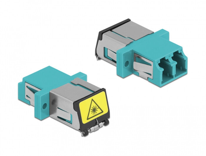DeLOCK 86900 fiber adapter LC/LC 1 stk Turkisfarve