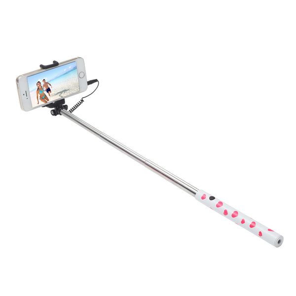 Ultron 173950 selfiestang Smartphone Lyserød, Sølv, Hvid