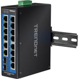 Trendnet TI-G162 netværksswitch Gigabit Ethernet (10/100/1000) Sort
