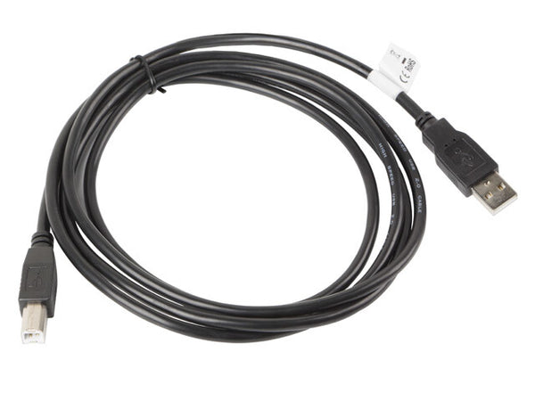 Lanberg CA-USBA-10CC-0018-BK USB-kabel USB 2.0 1,8 m USB B 0,48 Gbit/sek. Sort
