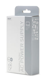 Acer AC Adapter 65W strømadapter og vekselret Indendørs Sort