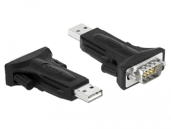 DeLOCK 66286 serielkabel Sort 0,8 m USB Type-A DB-9